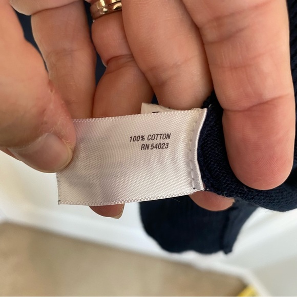 Old Navy Men's Navy Blue V Neck Argyle Sweater Size XL - Picture 3 of 4